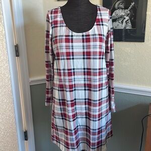 NWT soma sleep shirt plaid M